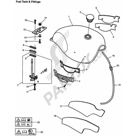 ROBINET D ESSENCE T BIRD AC JOINT