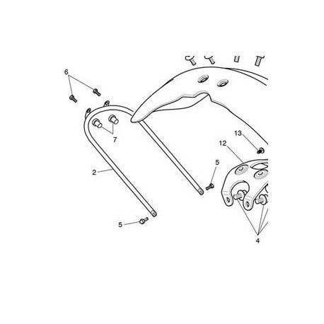 BARRE MAINTIEN GARDE-BOUE AVANT T100 EFI BARRE MAINTIEN GARDE-BOUE AVANT T100 EFI