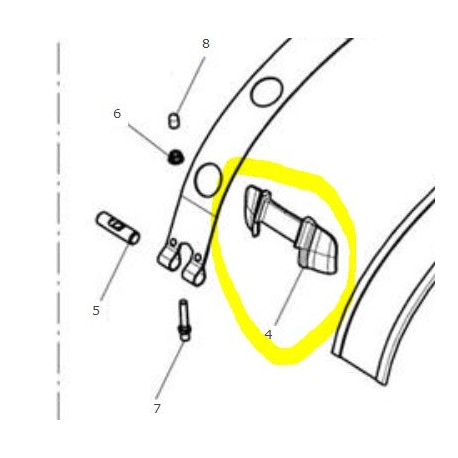 SHIELD TANK STRAP RUBBER