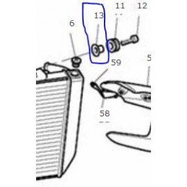 FLANGED SLEEVE M6X9.6X10.5