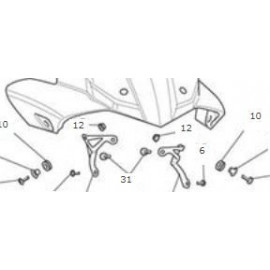 SCREEN MOUNT BRKT  LH  MLDG