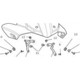 SCREEN MOUNT BRKT  LH  MLDG