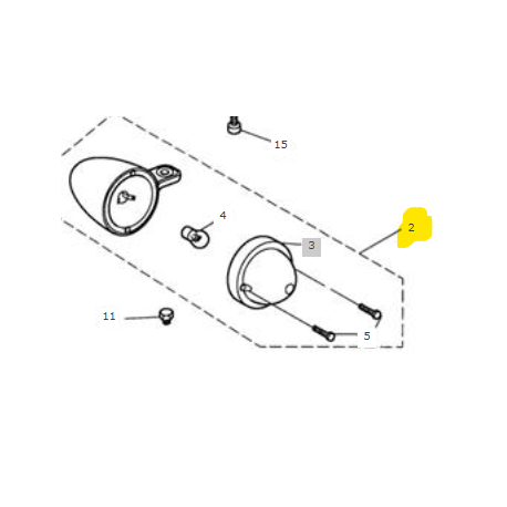 Clignotant Avant Droit Triumph Sprint 900 (1995-1998) - Pièce D'occasion à Réparer