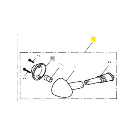 CLIGNOTANT AR DROIT