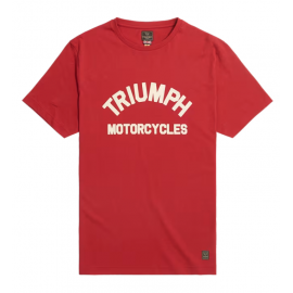 BURNHAM TEE-RED/BONE