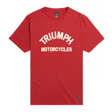 BURNHAM TEE-RED/BONE