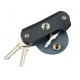 POCHETTE POUR CLES EN CUIR NOIR