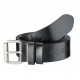 CEINTURE A BOUCLE EN CUIR NOIR    L-XL