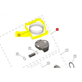 PISTON RING KIT TFX450