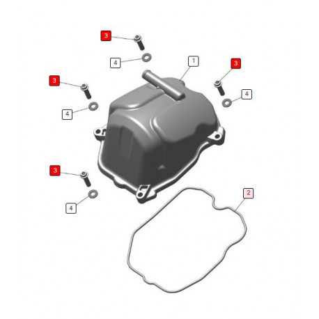 GASKET CAMCOVER DIAGONAL  TFX450