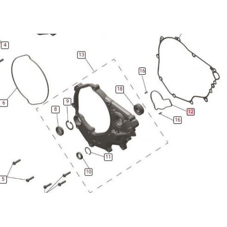 GASKET PUMP WATER TFX450