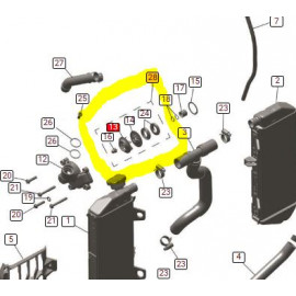 REPAIR KIT  WATER PUMP TFX450