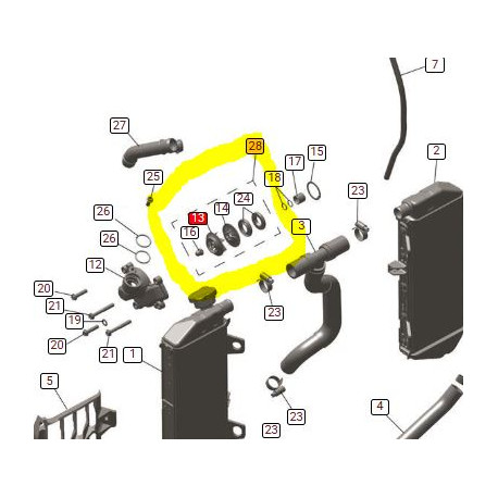REPAIR KIT  WATER PUMP TFX450