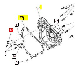 GASKET ALTERNATOR COVER