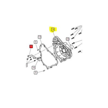 CARTER ALTERNATEUR STREET RS ATTENTION MODEL